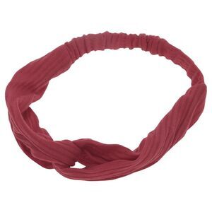 Stripes Elastic Cross Headwrap Purple